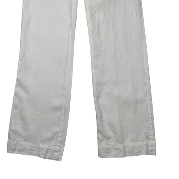 James Perse Standard Linen Pants 1 S Small White - Picture 9 of 12